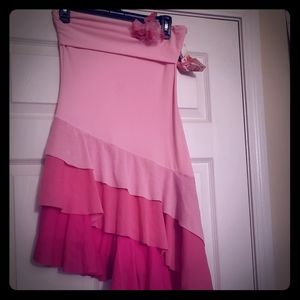 Pink layered dress